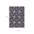 thumbnail image 3 of HomeRoots 613425 8 x 10 ft. Charcoal & Gold Geometric Washable Indoor & Outdoor Rectangle Area Rug, 3 of 5
