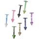 thumbnail image 5 of 2X 8 piezas de Acero inoxidable lengua Labret barras de labios anillo Barbell Piercing Yuyangstore, 5 of 8