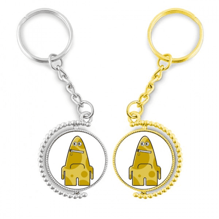Key Chain Monster universe alien monster yellow monster rotating rotating key chain ...