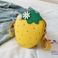 thumbnail image 2 of Women Cute Strawberry Purse Cartoon Messenger Crossbody Handbag Women Outdoor Casual Daily Use Shoulder Bag Small Coin Wallet, 2 of 6