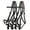 Black, variant on Leather Halter Bridle Combination w/ 7' Leather Split Reins