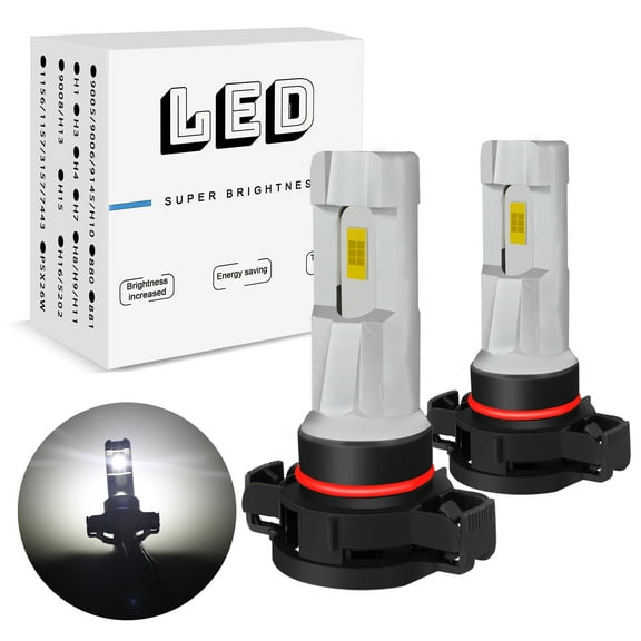 For GMC Sierra 1500 2008-2015 6000K White H16 5202 LED Fog Light Lamp Bulbs