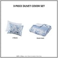 thumbnail image 4 of Intelligent Design Christa Full/Queen Floral Striped Duvet Comforter Sets in Blue, 4 of 12