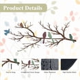 thumbnail image 5 of ESTART Metal Birds Wall Art, Metal Vivid Birds on Branch Silhouette Wall Decor Leaves with Bird Outdoor Hanging Wall Sculpture for Home Living room Bedroom Balcony Garden (Colorful, Small), 5 of 9