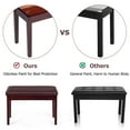 thumbnail image 6 of Giantex Piano Bench w/Seat Storage Cabinets, PU Leather Piano Bench, Wooden Piano Stool w/Locking Hinge, Perfect for Pianist, Beginner, Home & Comercial Use, Coffee, 6 of 8