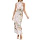 thumbnail image 1 of Vestido Maxi de Satén sin Mangas con Cuello Simulado para Mujer PRETTYGARDEN Talla S, 1 of 5