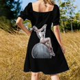 thumbnail image 4 of Wrecking Ball - Nicholas Cage - Nick Cage - Nic Vestido de manga corta vestido de noche de lujo para mujer vestidos de ceremonia, 4 of 7