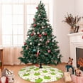 thumbnail image 7 of Yiaed Green Frog Print Christmas Tree Skirt , Tree SkirtsTree Mat for Christmas Winter Holiday Indoor Decorations-48", 7 of 7