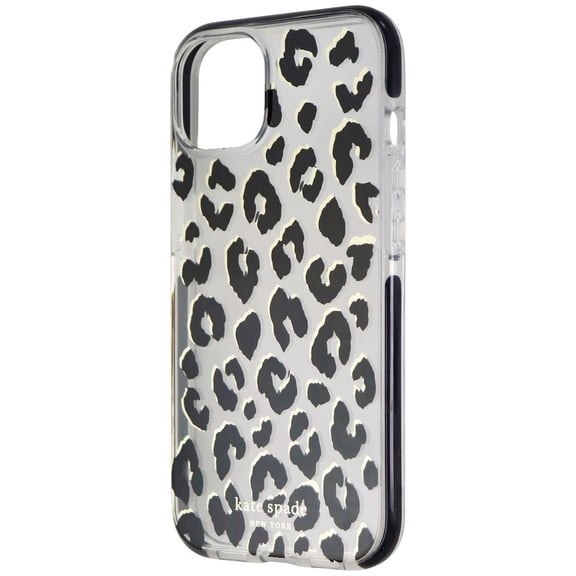 Kate Spade Defensive Hardshell Case for  iPhone 13 - City Leopard Black