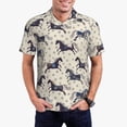 thumbnail image 1 of Fotbe Horse Camiseta Polo de Golf para Hombre con Estampado – Camisa Deportiva Transpirable con Cuello Abotonado-3X-Large, 1 of 6