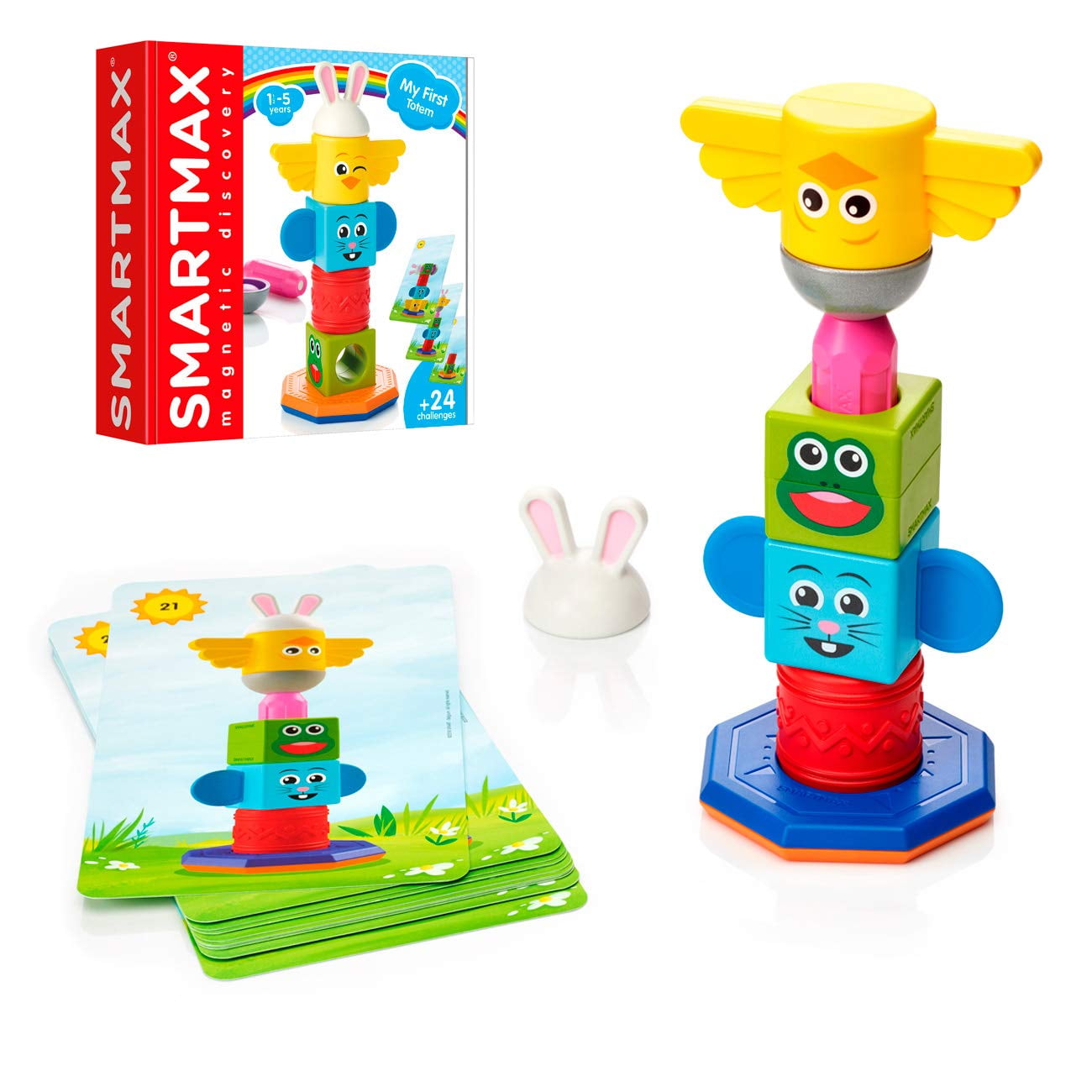 SmartMax My First Totem STEM Magnetic Discovery Building Game Ages 1-5 ...