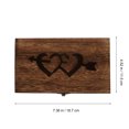 thumbnail image 2 of Miangastore Ring Holder Display Jewelry Storage Case Retro Paulownia Wood 1Set, 2 of 8