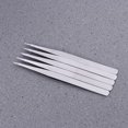 Heavy Set Point Needle FONDOTIN 10Pcs Sewing Clip Tweezers Stainless Steel Plated Silver ...