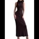 thumbnail image 1 of Vestido Informal de Punto Acanalado para Mujer, Sin Mangas, Ajustado, Elegante, para Salir A la Playa o Vacaciones. Color Café L, 1 of 10
