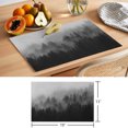 thumbnail image 6 of Fogged Mist Forest Placemats Set of 2 Botanical Gray Pines Peaks Zen Minimalist Place Mats Indoor Wipeable Table Mats Washable Cloth Dining Table Placemats for Kitchen Holiday Party Decor 13x19 Inch, 6 of 9