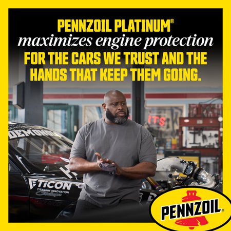 PENNZOIL PLATINUM FULL SYNTHETIC 0W-16 MOTOR OIL, 5 QUART