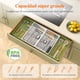 thumbnail image 5 of Grandes Organizador Cuberteros para Cajon, Extensible al 36 Pulgadas de Ancho, Bandeja Vajilla de Cocina, Tabletas Separador de Plástico para Cuchillo/Cuchara/Tenedor, Verde y Blanco, 5 of 8
