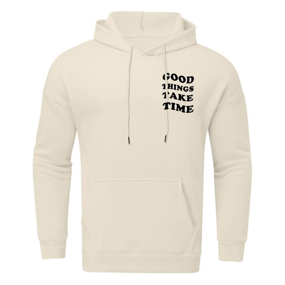 CONZONE Men's Hoodies Long Sleeve Pullover Hoodie for Men Rose Graphic Y2K Hooded Sweatshirts With Pocket