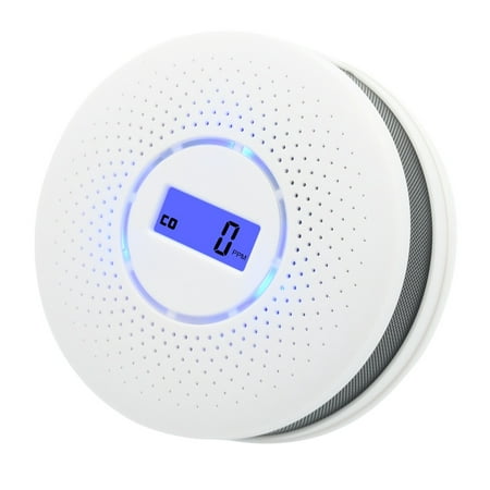2 in 1 Protection Against Smoke & Carbon Monoxide Combination Carbon Monoxide Detector and Smoke Detector Fire CO Alarm Battery Operated Travel Portable CO Alarm with