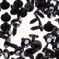 thumbnail image 4 of 100 Uds ojos sólidos ojos de seguridad de plástico negro ojos de botones para ca de oso marioneta de peluche suave juguete de animales de Baoblaze Botones de arandelas Ojo, 4 of 8