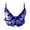 Blue, variant on Aoochasliy Bras for Women Sheer Bralette Spaghetti Strap Unlined V-Neck Bra Full Coverage Non-Padded Underwire Bralettes