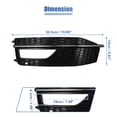 thumbnail image 5 of Unique Bargains Front Left Side Fog Light Grille Bumper Grill Cover for Audi A4 S4 S-line 2013-2015 8K0807681L, 5 of 6