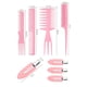 thumbnail image 4 of 12pcs Kit de peine para el cabello Juego de peine de peluquería con 4pcs Pinzas de pico de pato J Irfora Peine, 4 of 7
