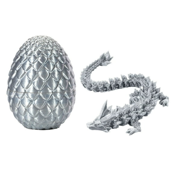3D Printed Dragon In Egg Articulated Dragon Dragon With Dragon Egg Home Office Decor Executive Desk Toys