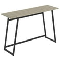 thumbnail image 3 of Safdie & Co. Console Table 45L Dark Taupe 1 Shelf Black Metal, 3 of 4