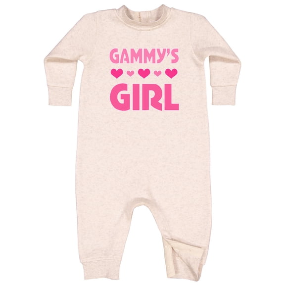 Inktastic Gammy Girl Granddaughter Baby Fleece Romper