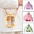 thumbnail image 3 of Leakproof 700ml Straw Squared Water Bottles Large Capacity Sports Cup with Strap for Outdoor Sports, 3 of 5