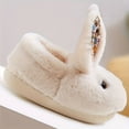 thumbnail image 3 of MesaSe Cute Cartoon Rabbit Furry House Shoes For Girls  Comfortable Non Slip Warm Soft Bottom Walking Shoes For Indoor  Autumn And Winter, 3 of 6