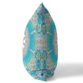 thumbnail image 3 of Jewel Circle Broadcloth Indoor Outdoor Pillow, Zippered, BlueGreen, 3 of 4