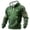 Dark Green, variant on Men's St. Patrick's Day Hoodie Shamrock Irish Flag Patchwork Print Pullover Sweatshirt