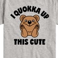 thumbnail image 3 of Instant Message - I Quokka Up This Cute - Toddler & Youth Short Sleeve Graphic T-Shirt, 3 of 6