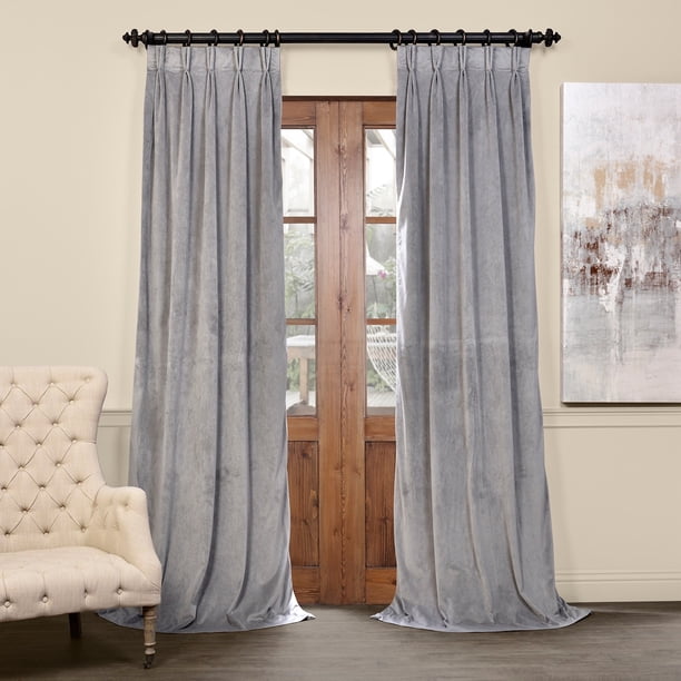 Eff Velvet Blackout Window Curtain - Walmart.com - Walmart.com