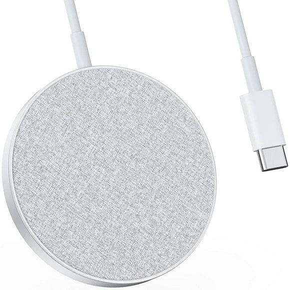Anker PowerWave Sense 7.5 Magnetic Wireless Charging Pad, Upgraded with MultiProtect Safety System and Sleek Soft-touch PU Leather Surface