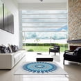 thumbnail image 7 of Ahgly Company Machine Washable Indoor Rectangle Transitional Steel Blue Area Rugs, 8' x 12', 7 of 7
