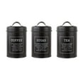 thumbnail image 2 of Metal Kitchen Canister Set Airtight Sugar Storage Jars Containers, 2 of 8