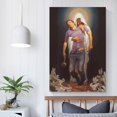 thumbnail image 5 of Jesus Christ Wall Art - Vigil And Forgiven Room Aesthetic Poster Print Art Wall Painting Canvas Posters Gifts Modern Bedroom Decor 16x24inch(40x60cm), 5 of 6