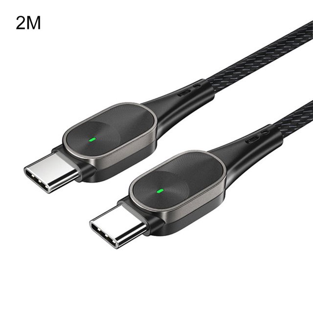 Laptop PD 2.0 Cable de carga rápida Reemplazo de cable de sincronización de datos bidireccional tipo c para Macbook, Negro, 2m Inevent EL5300-04