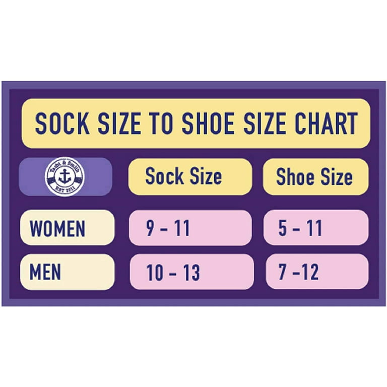 Women's Sock Size Chart
