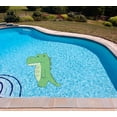 thumbnail image 2 of Slick Woody's 30" Alligator Vinyl Underwater Pool Mat Tattoo in Green, 2 of 3