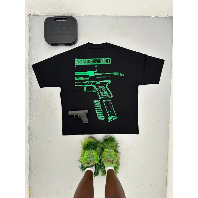 T-Shirt Surdimensionné Motif Lettre Hip Hop Gothique Rue y2k pour Hommes Rétro Décontracté Polyvalent Manches Courtes Col Rond Ample Femmes