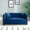 Blue, variant on Contemporary Vertical Channel Tufted Velvet Sofa Loveseat Modern Upholstered 2 Seater Couch for Living Room Apartment with 2 Pillows (Black)