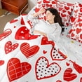 thumbnail image 4 of Castle Fairy Love Heart Print Bedding Comforter Set,Romantic Queen Bedding Sets, 4 of 8