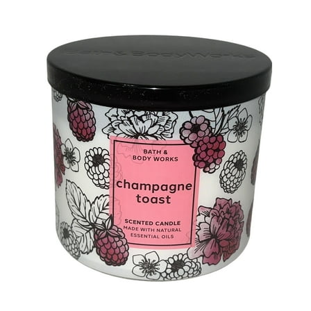 Bath and Body Works Candle - Champagne Toast 3-Wick Candle with Natural Essential Oils (14.5 oz / 411 g)