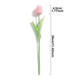 thumbnail image 3 of Home Decor Mini Tulip Real Touch Tulips Artificial Flowers Bouquets 11.4" Faux Flowers for Vase Centerpieces Home Decor Wedding Bouquet, 3 of 7