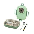 thumbnail image 5 of WIFKLSIIPG 1100ml Stainless Steel Bento Lunch Box for Kids and Adults Stackable Containers with 3 Compartments, 5 of 5