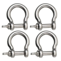 PBPBOX Stainless Steel Bow Shape Shackle for Heavy Duty Towing and Industrial Use